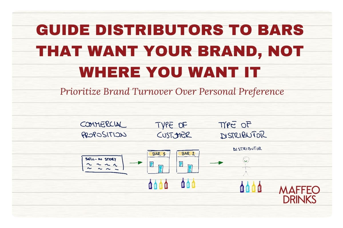 Guide Distributors to Bars That Want Your Brand, Not Where You Want It