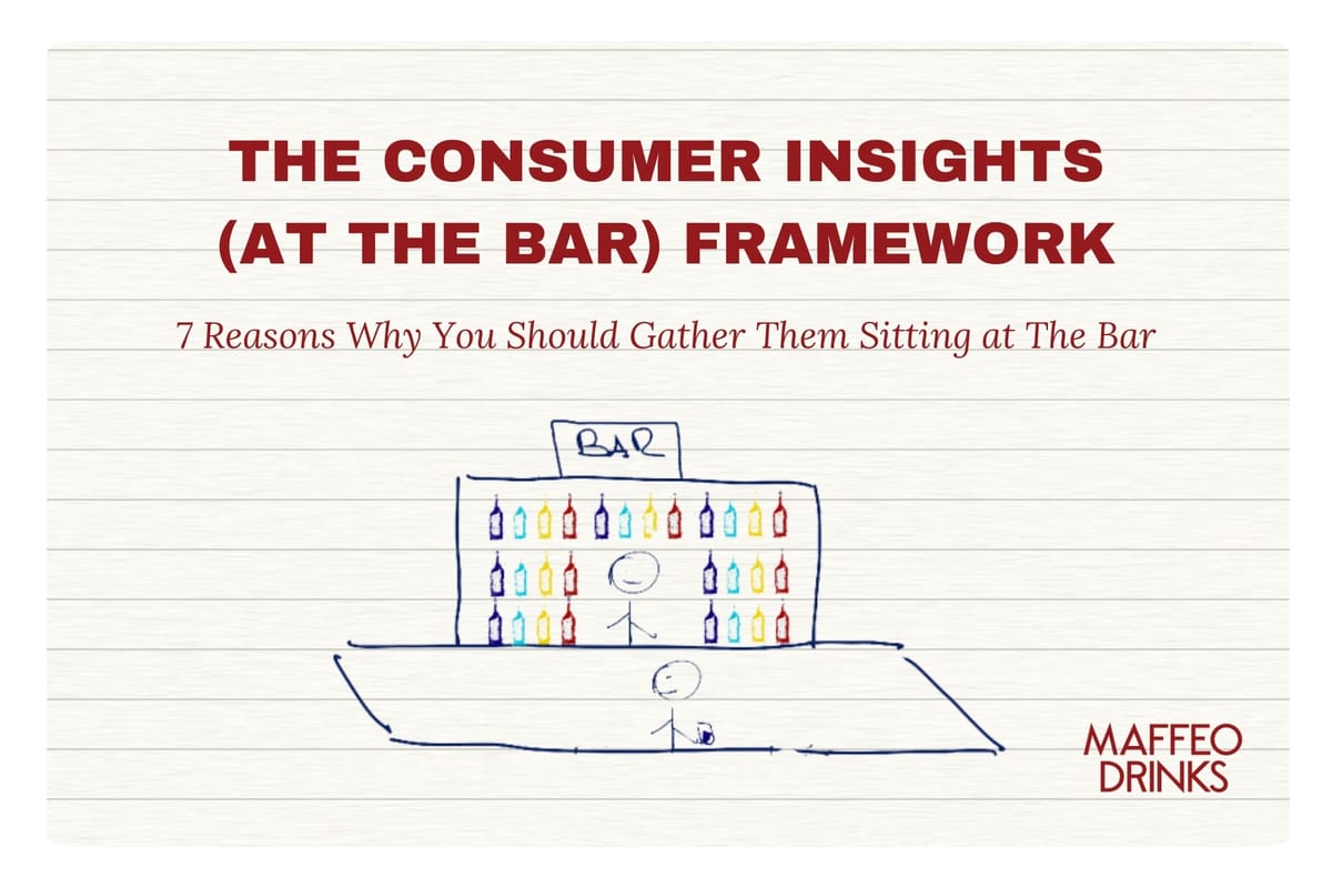 The Consumer Insights (at The Bar) Framework: 7 Reasons Why You Should Gather Them Sitting at The Bar