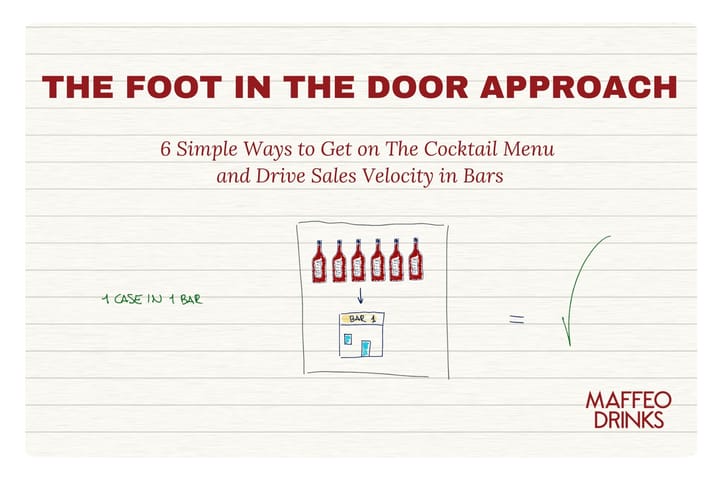 The Foot in the Door Approach: 6 Simple Ways to Get on The Cocktail Menu and Drive Sales Velocity in Bars
