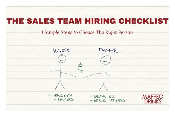 The Sales Team Hiring Checklist: 4 Simple Steps to Choose The Right Person